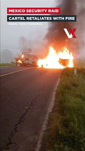 Mexico Cartel Crackdown Triggers Chaos | Burning Trucks, Road Blockades Rock Michoacan | VERTEX
