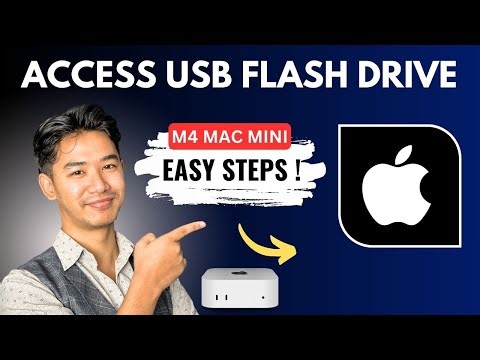 How To Access USB Flash Drive on M4 Mac Mini !