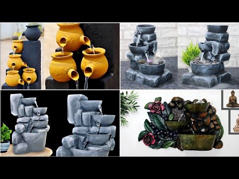 Cemented Craft - Awesome 4 Best Homemade Indoor Easy Making Water Fountains | Cemented Life Hacks