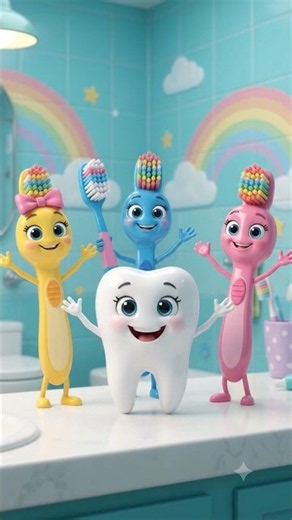 🔢 Learn Numbers 1-2-3!! 🎨 Cute 3D Cartoon for Kids 🥳 #Shorts #3danimation