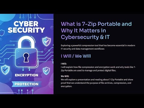 7 Zip: Secret Weapon in Cybersecurity and IT. Compress, Extract, and Password Protect Your Files