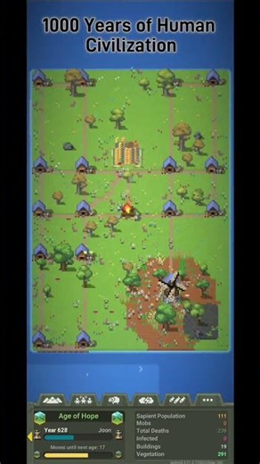 I Simulated a Human Civilization for 1000 Years #WorldBox #Simulation #Gaming #Shorts #WhatIf