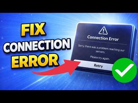 Roblox Connection Error? FIX Problem Reaching Servers Instantly (2026 Working)