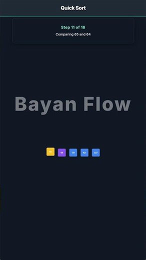 What is Quick Sort? Visual Guide #programming #algorithms #shorts