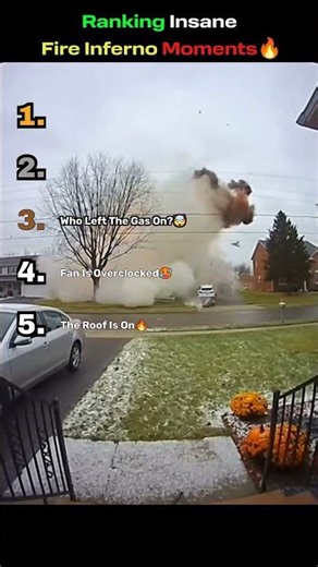 Ranking Every Catastrophic Fire Moment 🔥 #fire #ranking #shorts