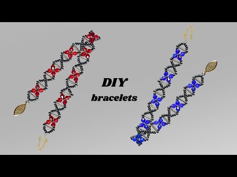 How to make a beaded bracelet , easy bracelet tutorial