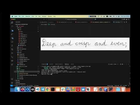 Turning Handwriting into Text with Rust (OCR + ML System)