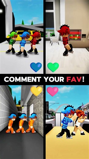 Which one is your favorite? 🩷💛💚💙 #roblox