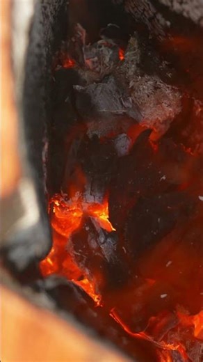 Snowy Outdoor Campfire Cooking: Slow-Roasted Meat Delight