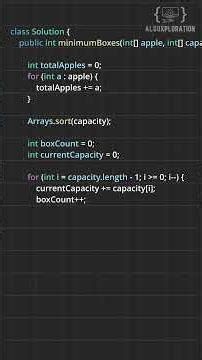 Day 8: LeetCode Daily – Apple Redistribution into Boxes 🧠 #coding #dsa