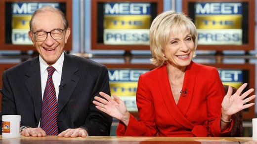 Remembering Alan Greenspan and Andrea Mitchell's joint Meet the Press interview (2007)