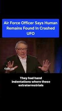 Air Force Officer Says Human Remains Found In Crashed UFO #alien #news #scary