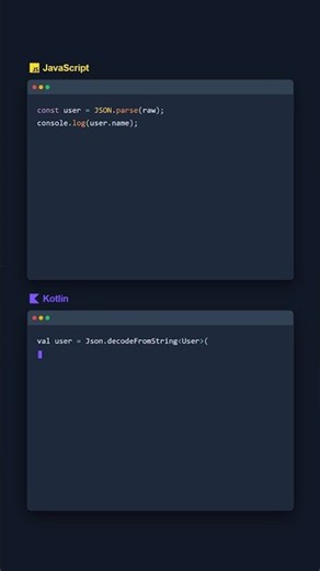 JSON Decode - JavaScript vs Kotlin