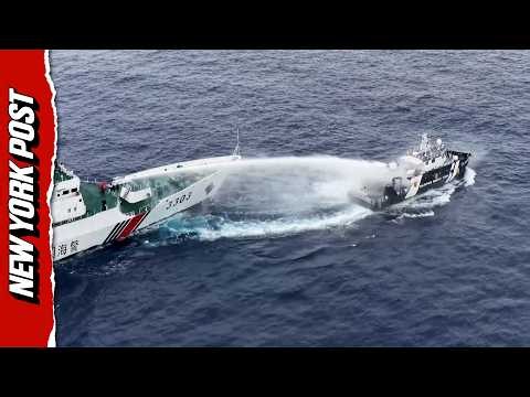 China Defends Water Cannon Attacks, Releases Coast Guard Video
