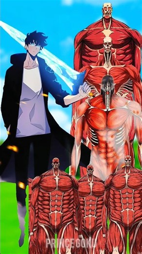 Sung Jinwoo TRUE POWER vs ALL Colossal Titans & The Rumbling💀⚔️| Ultimate AOT x Solo Leveling Battle