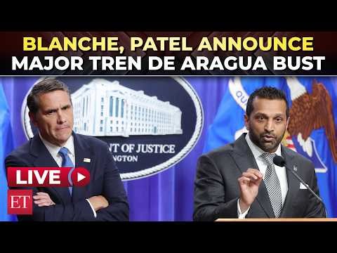LIVE | Todd Blanche, Kash Patel announce massive Tren de Aragua takedown
