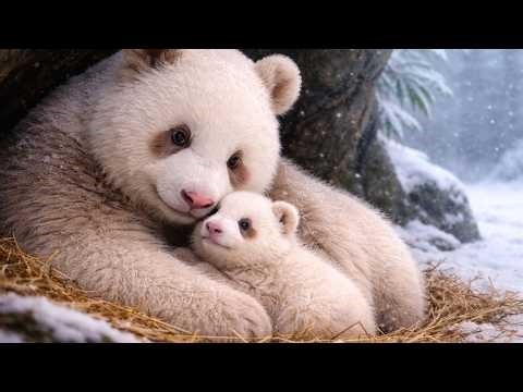 Pandas: 150 days in -80°C winter caring for their cubs.