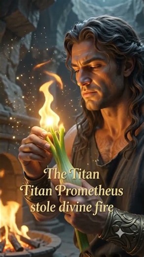 The God Who Stole Fire #greekmythology #prometheus #mythology #shorts