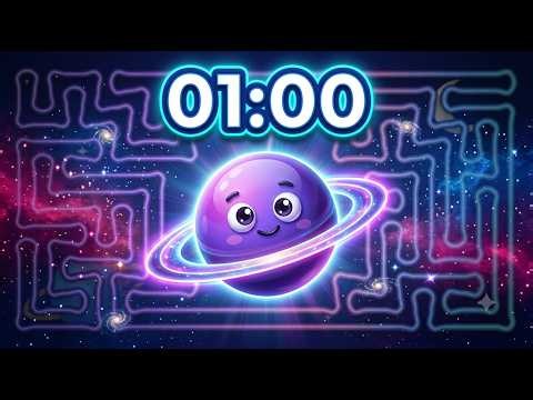 1 Minute Planet Bomb Timer 🌍💣 | Visual Countdown Timer with Explosion