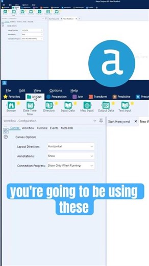 Alteryx Basics 🚀 Learn the interface fast. #Alteryx #DataAnalytics #automation