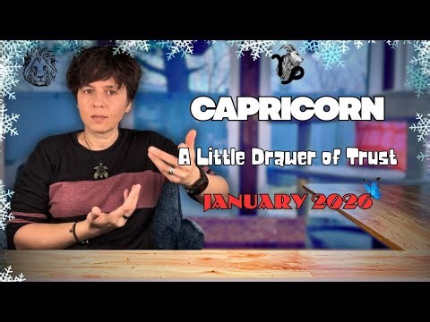 CAPRICORN ♑︎ JANUARY 2026 - "A Little Drawer of Trust" [MONTHLY Reading]