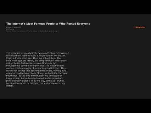 The Internet's Most Famous Predator Who Fooled Everyone