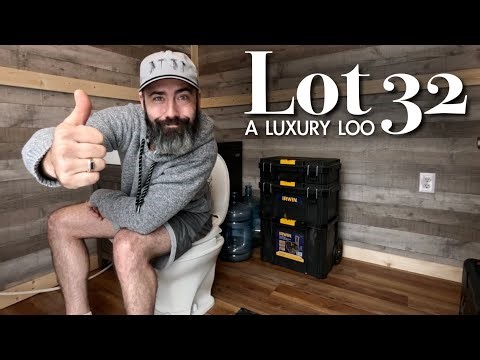 Off Grid Heated Outhouse with no Smell and a Proper Toilet!