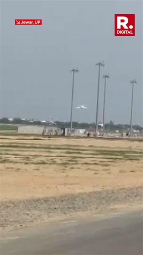 First Flight Takes Off from Noida International Airport, UP CM Yogi Adityanath Onboard