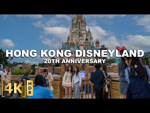 Hong Kong Disneyland Full Tour with Special Fireworks Show! | 2026 Updated Attractions | 20th Year