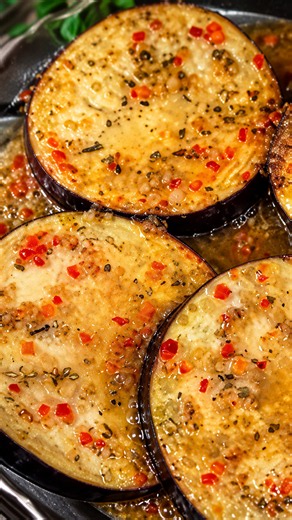 Grilled eggplant Parmesan with bold Italian-style flavor