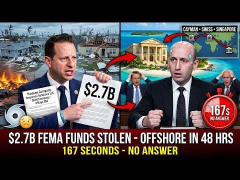 167 SECONDS OF SILENCE: Miller STOLE $2.7B FEMA Disaster Funds- Moskowitz PROVES Offshore Laundering