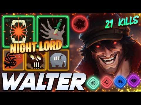 Walter Drifter 21 KILLS - NIGHT LORD - Deadlock Pro Gameplay & Guides [Watch & Learn]