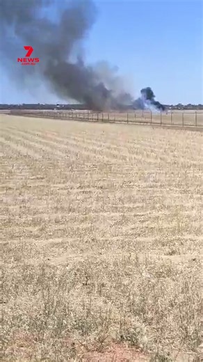BREAKING: There is an unfolding emergency at Parafield Airport after a plane crashed and erupted into flames. | 7NEWS Adelaide