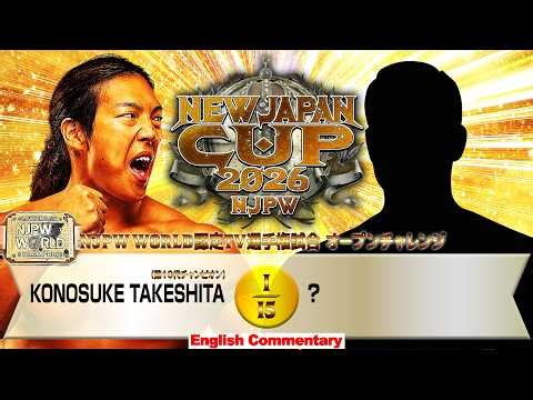 FULL MATCH! KONOSUKE TAKESHITA vs ？｜NJPW WORLD TV Championship Open Challenge｜#njcup 3/21/26
