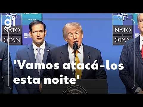 JH: Trump diz que cessar-fogo com Irã acabou e que deve fazer 'grande ataque' contra o país