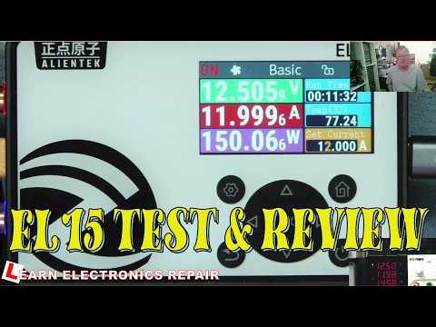 ALIENTEK EL15 DC Electronic Load 150W Battery Capacity Tester : Test & Review, Is It Any Good?
