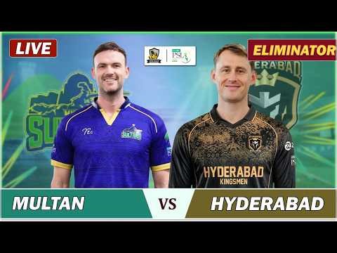PSL LIVE : HK VS MS ELIMINATOR MATCH LIVE, KARACHI | MULTAN SULTANS vs HYDERABAD LIVE COMMENTARY