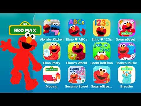 Sesame Street All Game List: Alphabet Kitchen,Elmo Loves ABCs,123s,Gamers Club+,Potty Time With Elmo