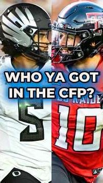 Oregon vs. Texas Tech: WHO YA GOT In The College Football Playoff? #shorts #cfp #cfb