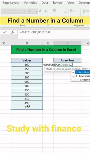 Number Formula in Excel #excel #learn #shorts