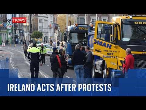 Irish government announces measures to ease fuel crisis after days of protests