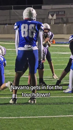 Navarro gets in for the touchdown! Texas middle school championship football! #fyp #football #footballtiktok