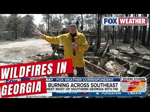 Wildfires Burning Across Southeastern Georgia Causing Major Damage