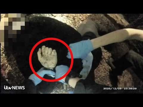 Watch the moment Henry Nowak is handcuffed as he lays dying