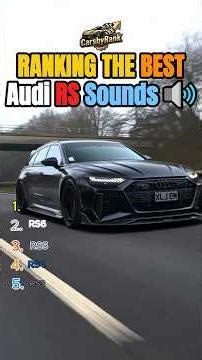 RANKING THE BEST Audi RS Sounds🔊