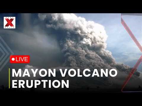 Philippines Volcano Eruption LIVE : Massive Smoke Plumes Rise Over Mayon Volcano Philippines |NXW