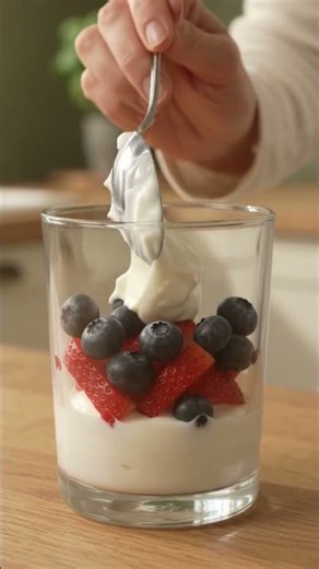 How To Make The Perfect Parfait In 5 Minutes #CookingShorts #Breakfast