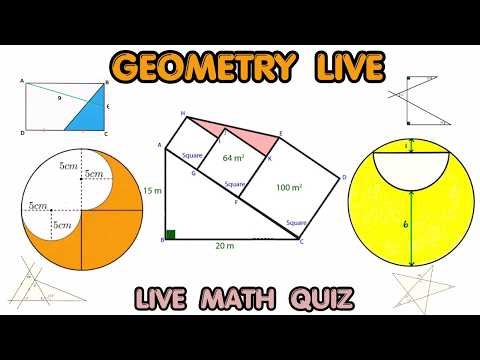 Live Math Quiz | Geometry Puzzles | Can You Solve ?