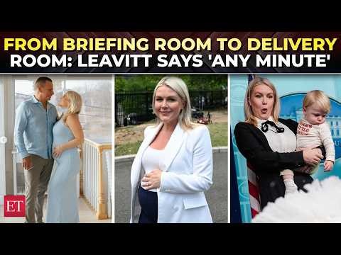 ‘This will be my last gaggle…': Karoline Leavitt preps for baby no. 2 'any minute'