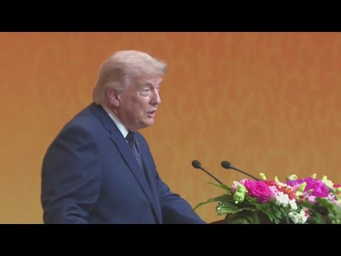 Trump wraps up visit to China after talks on trade, stern words on Taiwan